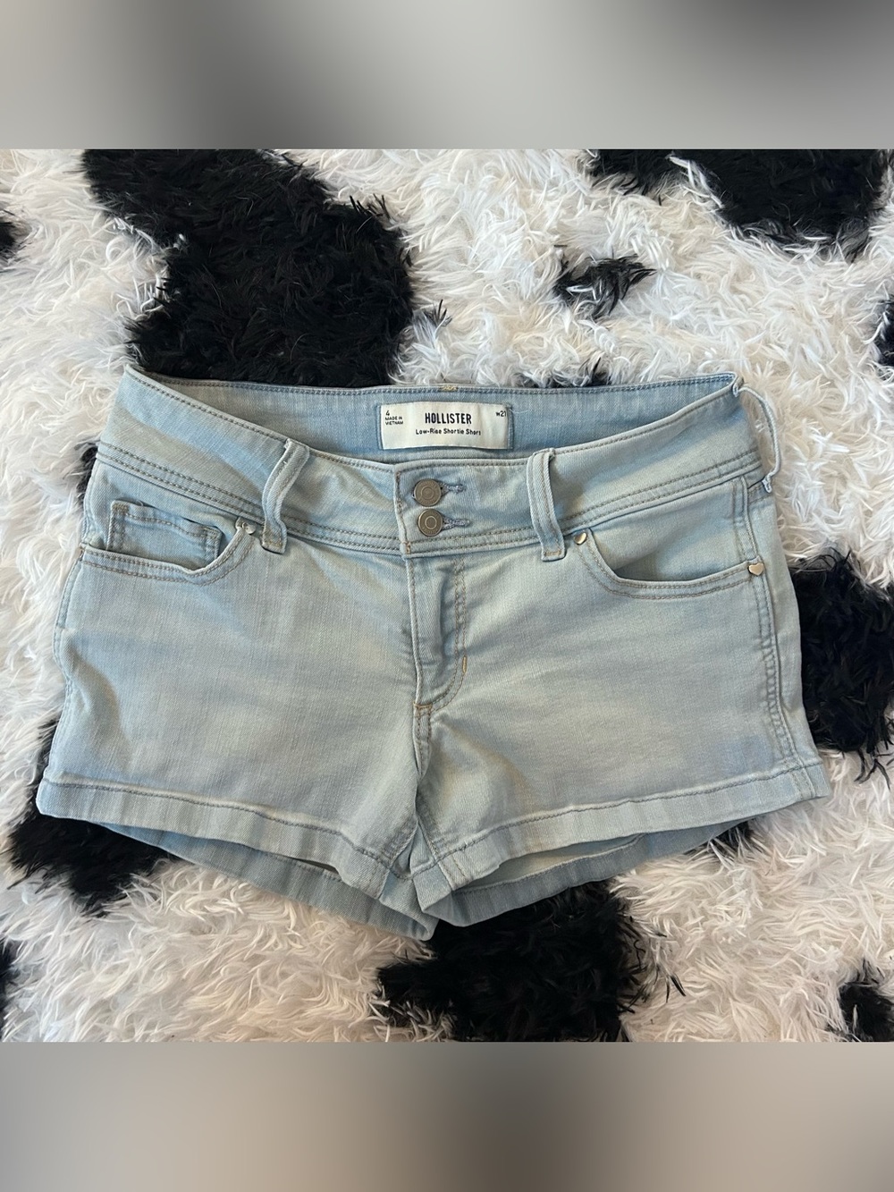 Hollister Denim Low-Rise Jean Shorts